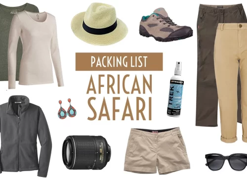 Tanzania Safari Recomended Packing List